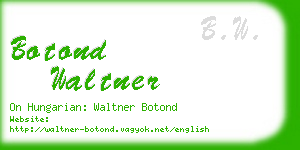 botond waltner business card